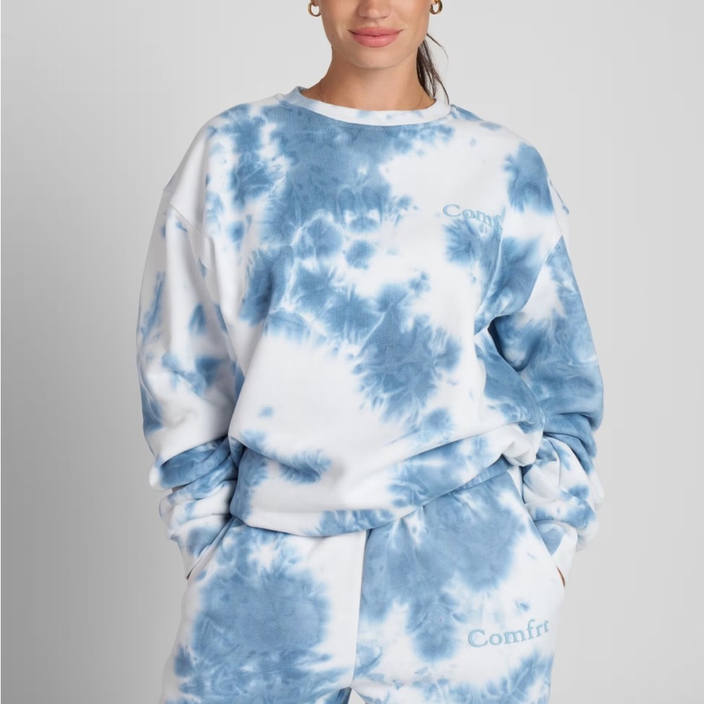 Comfrt tie dye crewneck